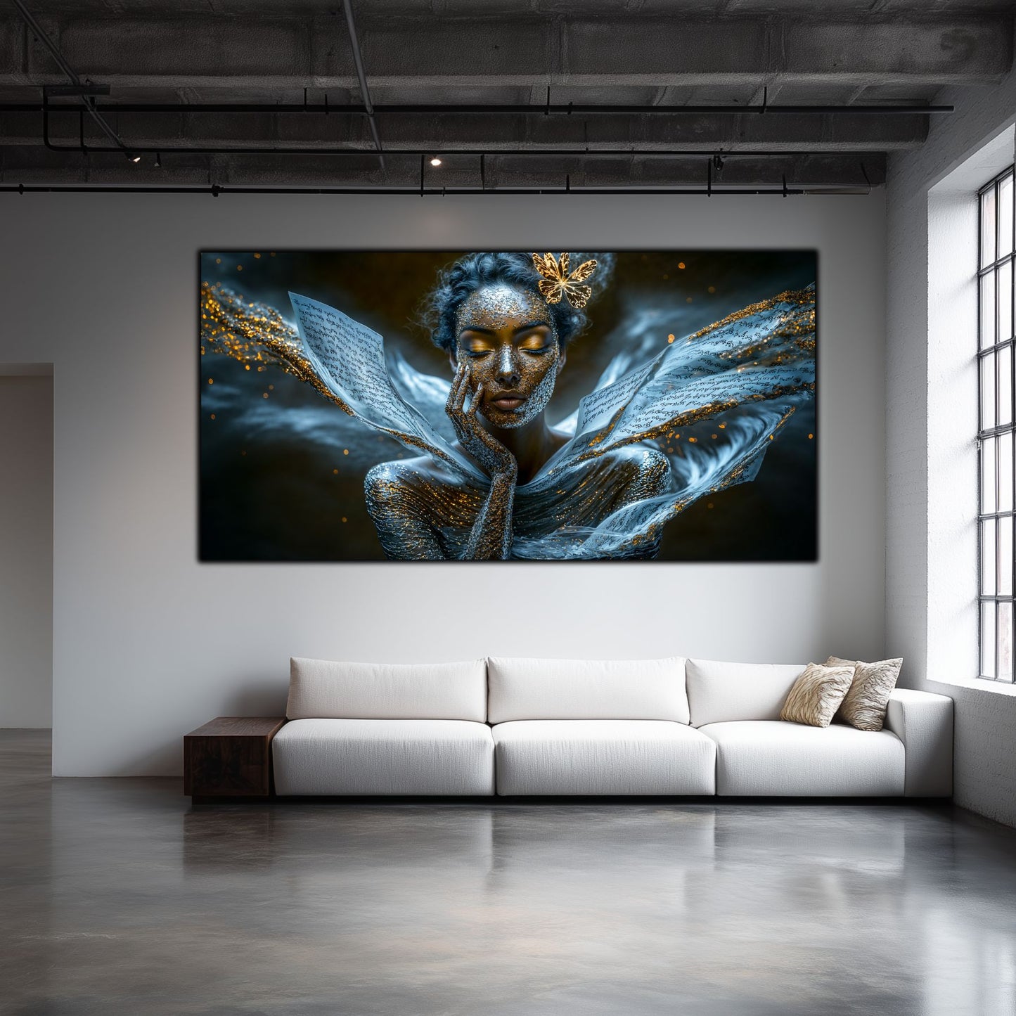 Beyond Meditation - Tablouri moderne pe sticla securizata pentru living contemporan NO01