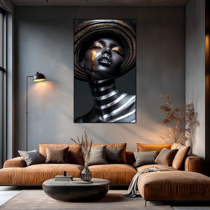 Dark Glow - Tablou Elegant pentru Living Modern - Tablou din Sticla