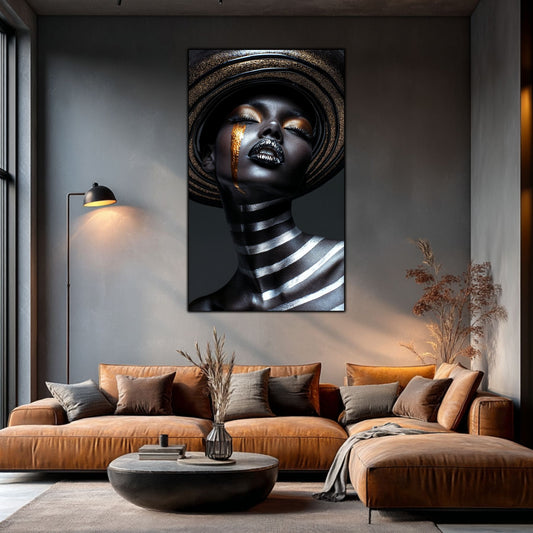 Dark Glow - Tablou Elegant pentru Living Modern - Tablou din Sticla