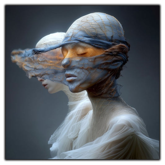 Tablou Decorativ Premium pe Sticla Securizata - „Fractured Dream” - No05