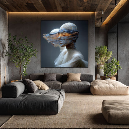 Tablou Decorativ Premium pe Sticla Securizata - „Fractured Dream” - No05