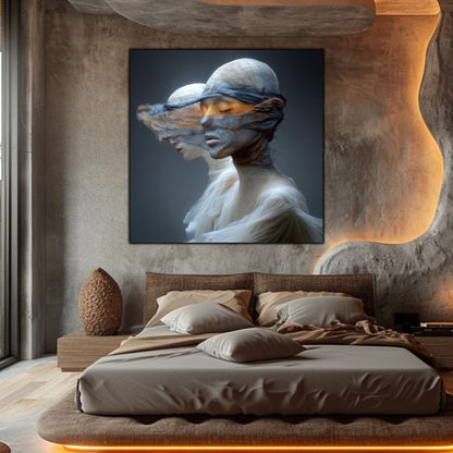 Tablou Decorativ Premium pe Sticla Securizata - „Fractured Dream” - No05