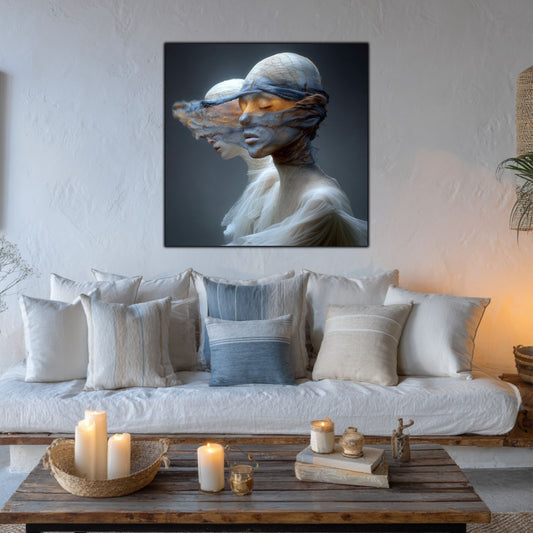 Tablou Decorativ Premium pe Sticla Securizata - „Fractured Dream” - No05