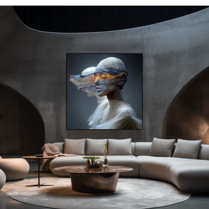 Tablou Decorativ Premium pe Sticla Securizata - „Fractured Dream” - No05