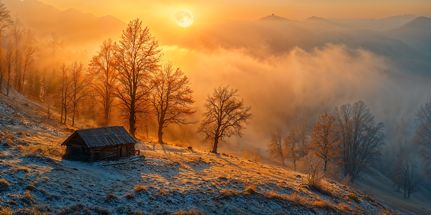 Tablou cu peisaj din romania