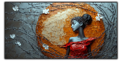 Thorned Beauty - Tablou Sticla Securizata - no03