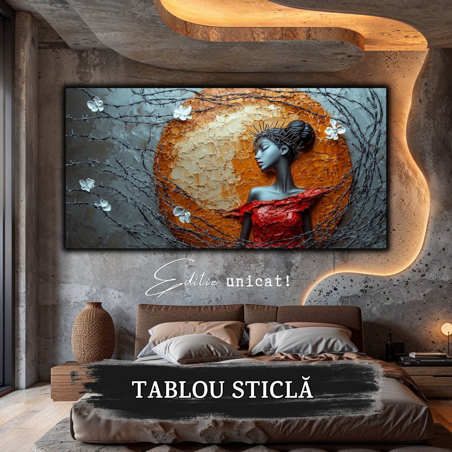 Thorned Beauty - Tablou Sticla Securizata - no03