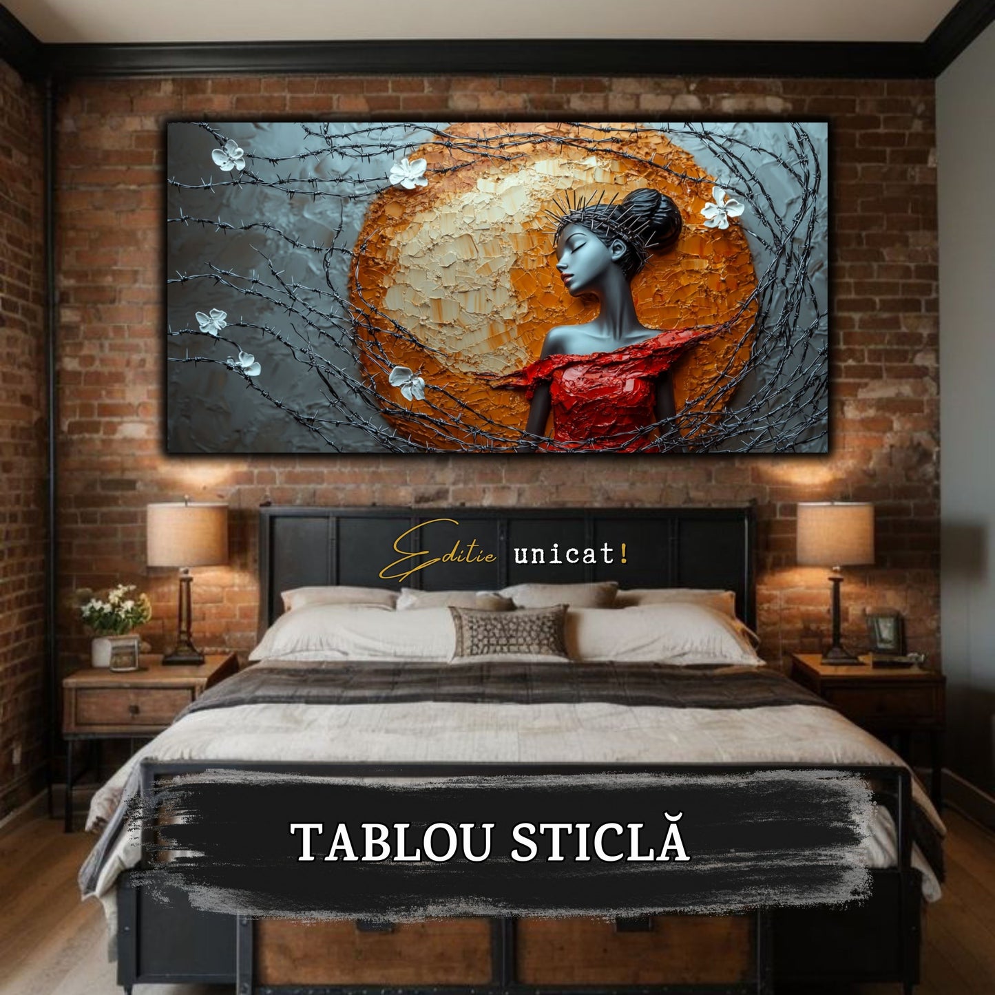 Thorned Beauty - Tablou Sticla Securizata - no03