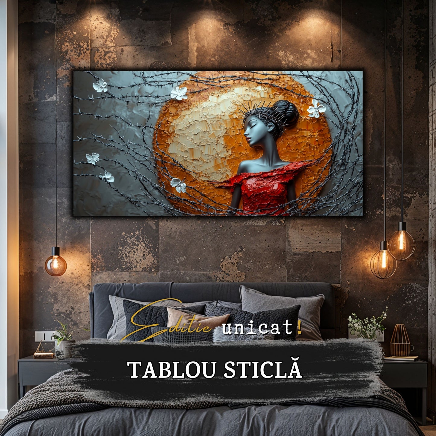Thorned Beauty - Tablou Sticla Securizata - no03