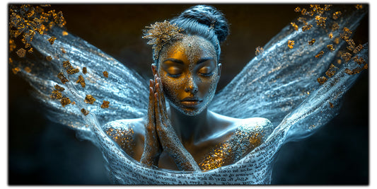 Beyond Meditation - Tablouri moderne pe sticla securizata pentru living contemporan NO03