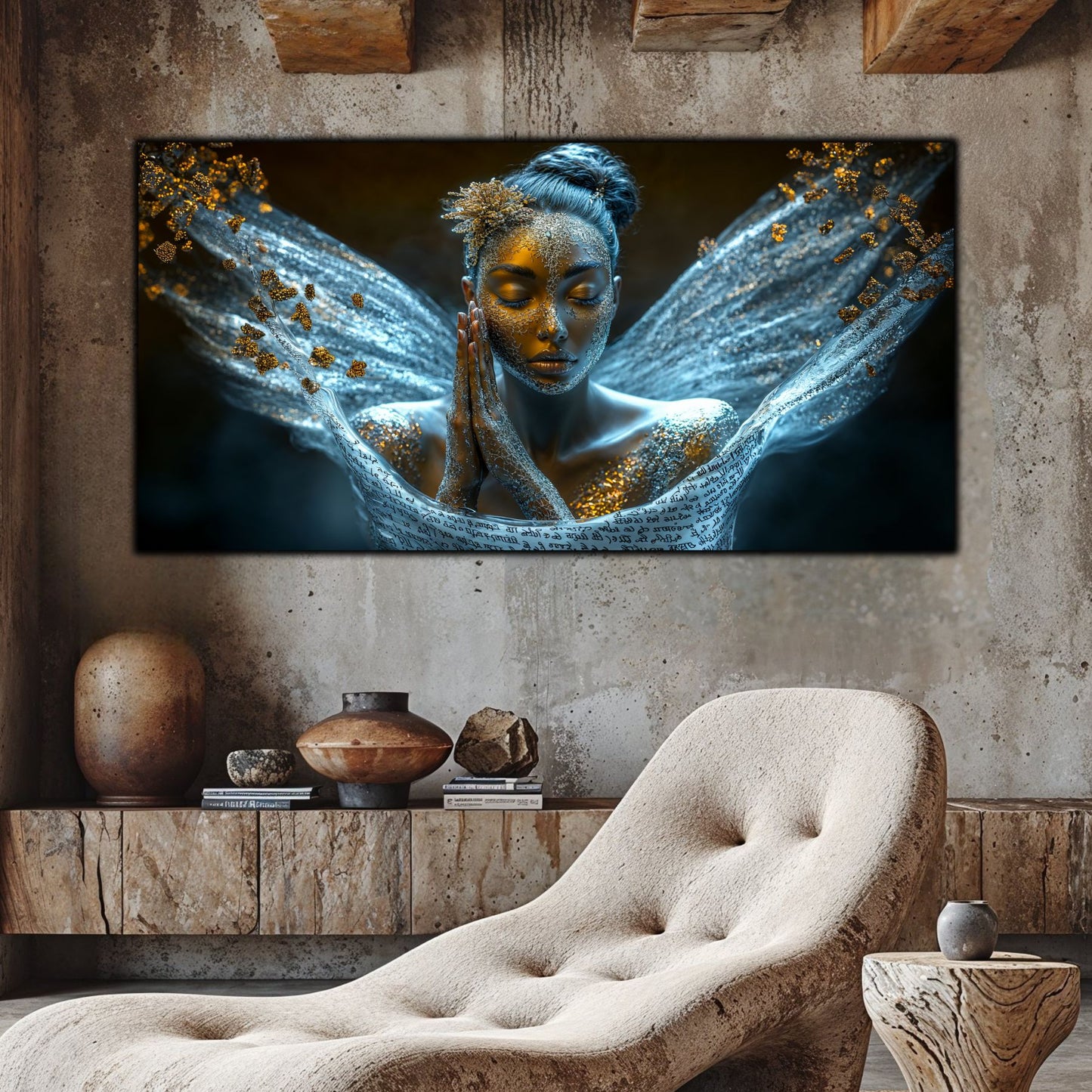 Beyond Meditation - Tablouri moderne pe sticla securizata pentru living contemporan NO03