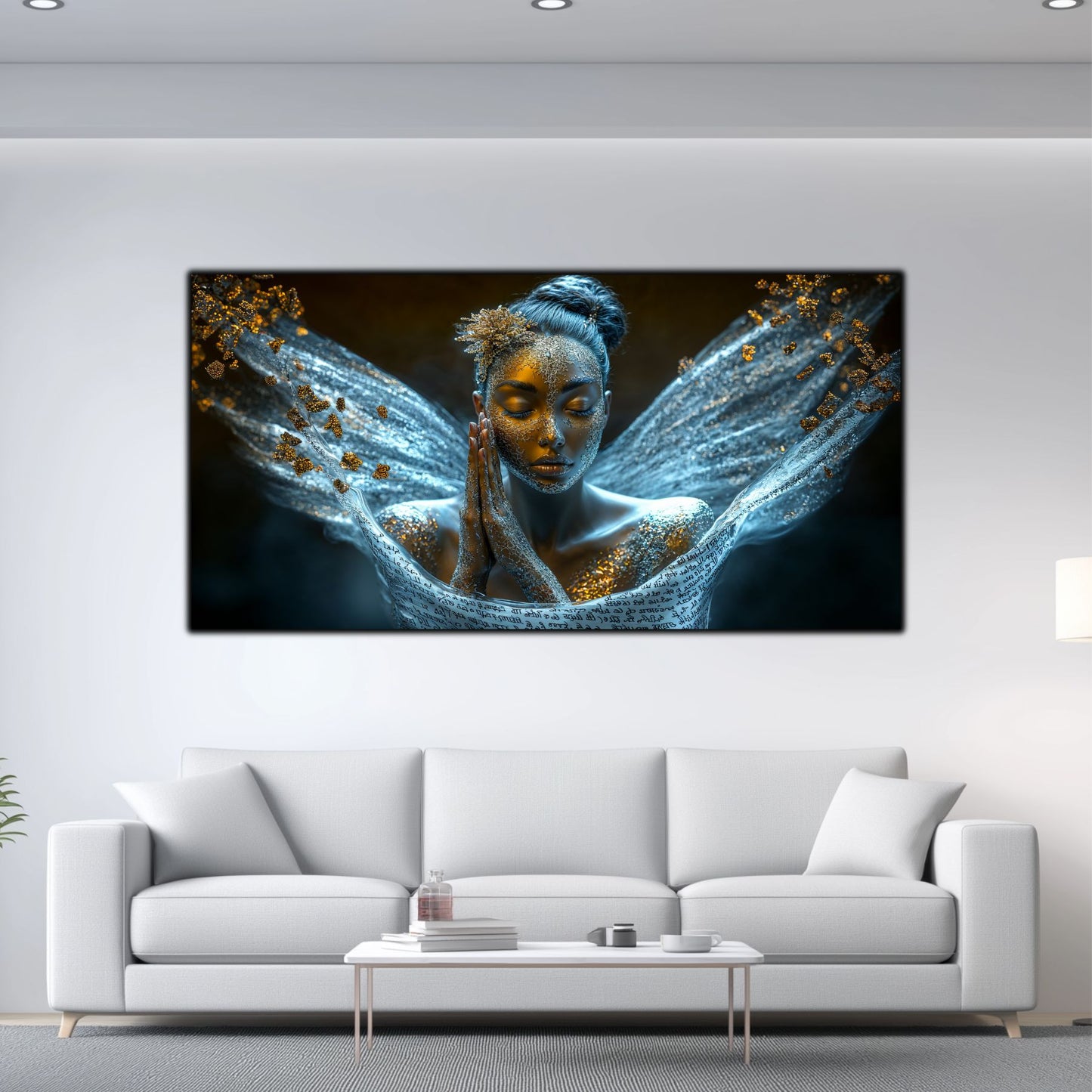 Beyond Meditation - Tablouri moderne pe sticla securizata pentru living contemporan NO03