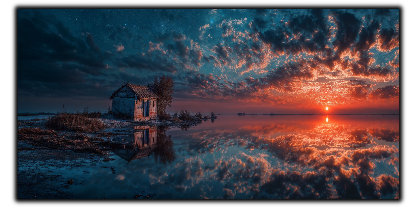 Night and Soul - Tablou Living  - Sticla Securizata - no07