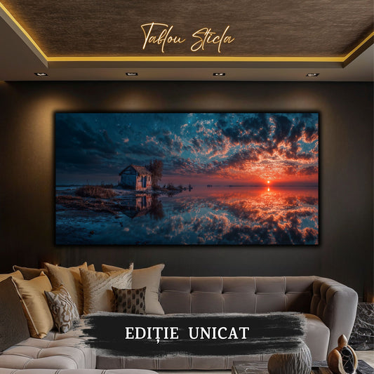 Night and Soul - Tablou Living  - Sticla Securizata - no07