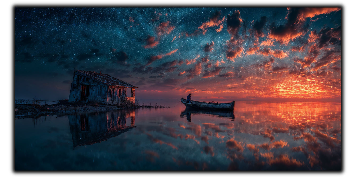 Night and Soul - Tablou Living  - Sticla Securizata - no06