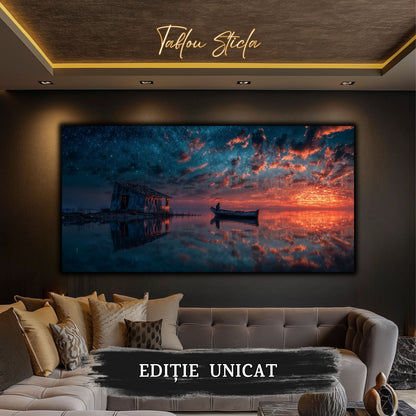 Night and Soul - Tablou Living  - Sticla Securizata - no06