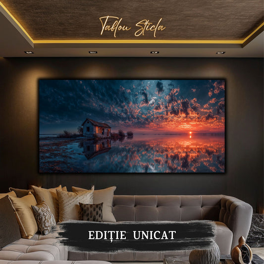 Night and Soul - Tablou Living  - Sticla Securizata - no08