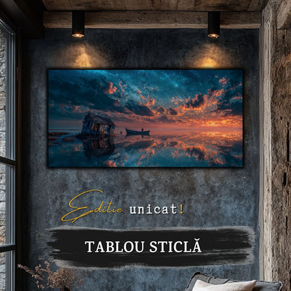 Night and Soul - Tablou Living  - Sticla Securizata - no03