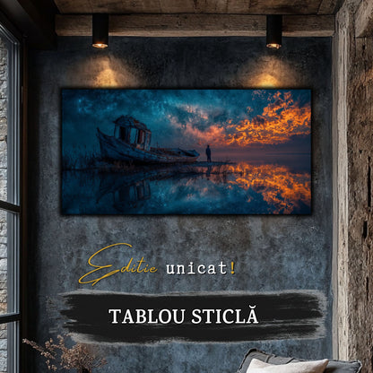 Night and Soul - Tablou Living  - Sticla Securizata - no05