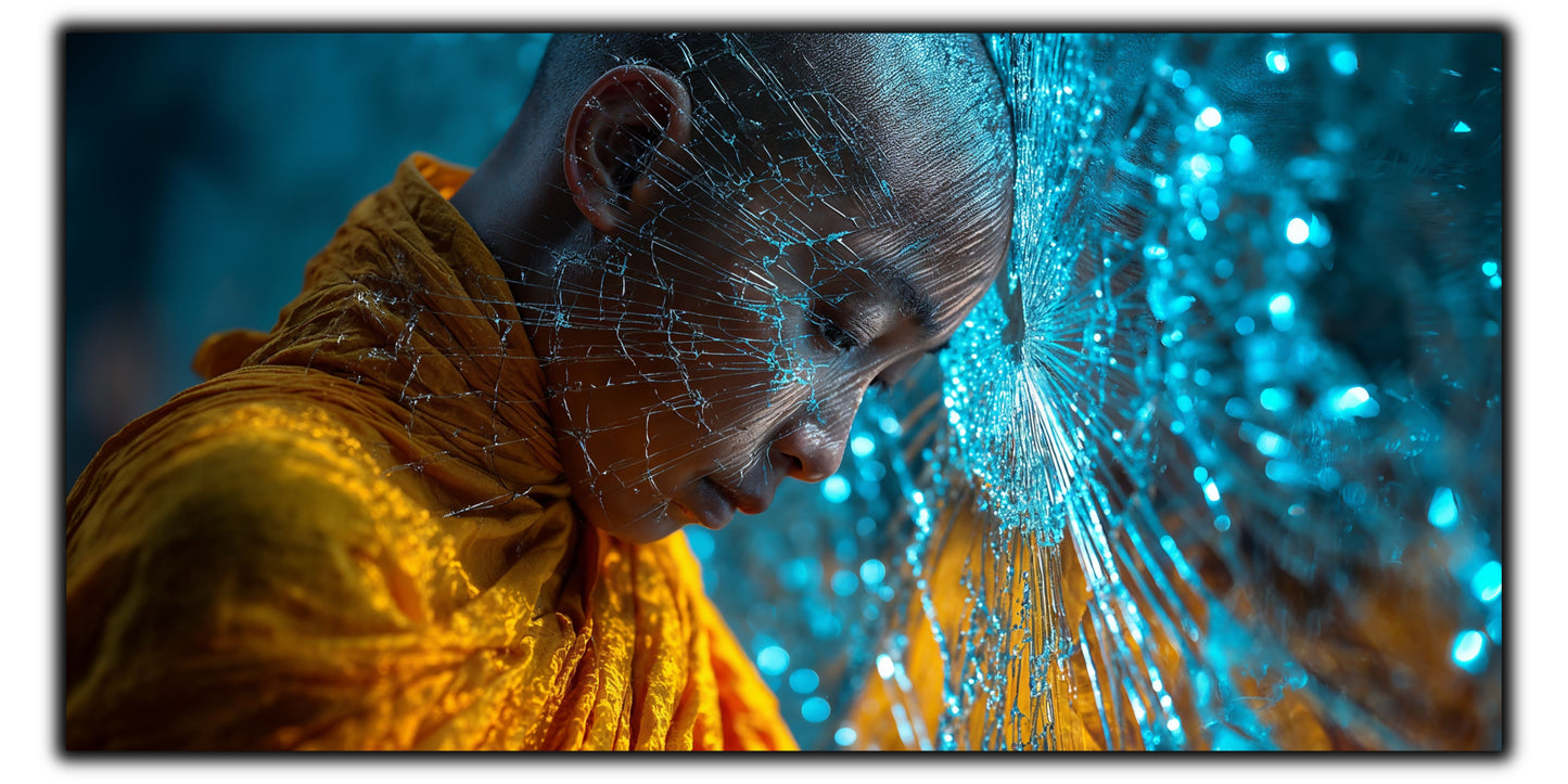 Tablou pe sticlă securizată – unicat - Silent Shatter 05