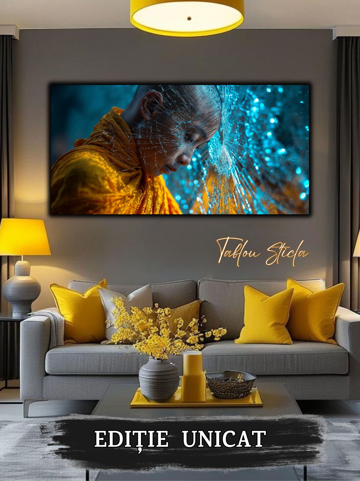 Tablou pe sticlă securizată – unicat - Silent Shatter 05