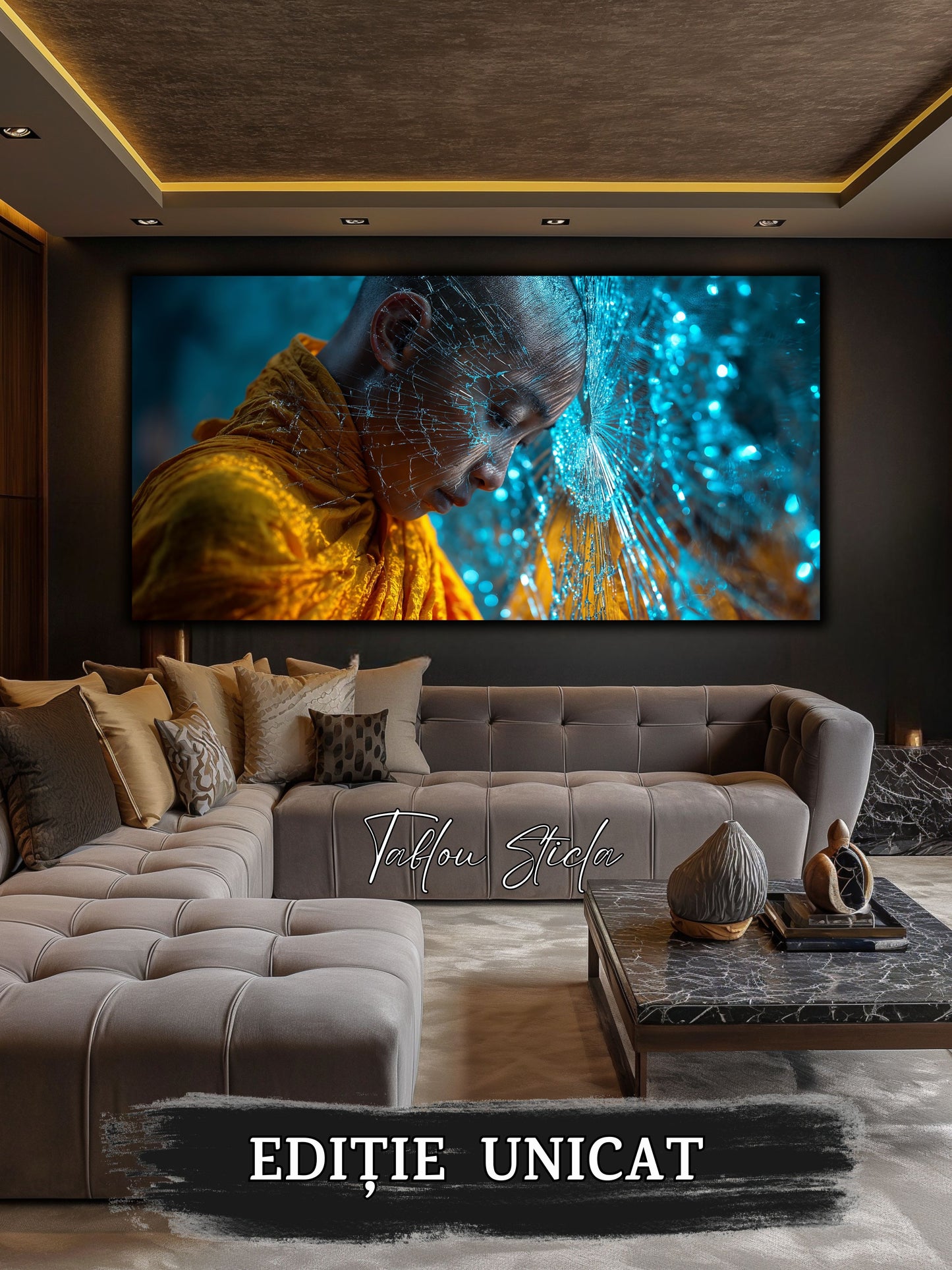 Tablou pe sticlă securizată – unicat - Silent Shatter 05