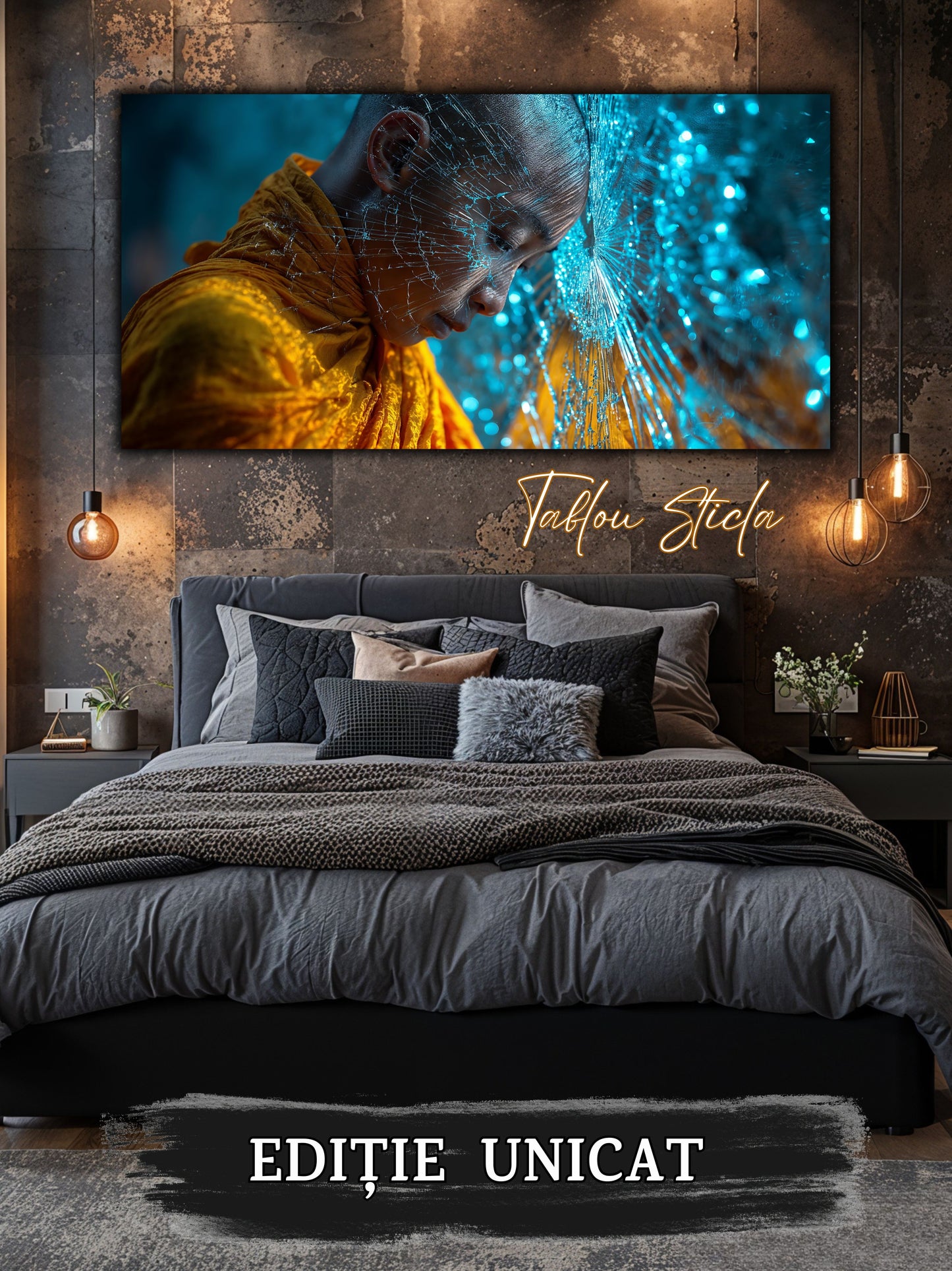 Tablou pe sticlă securizată – unicat - Silent Shatter 05