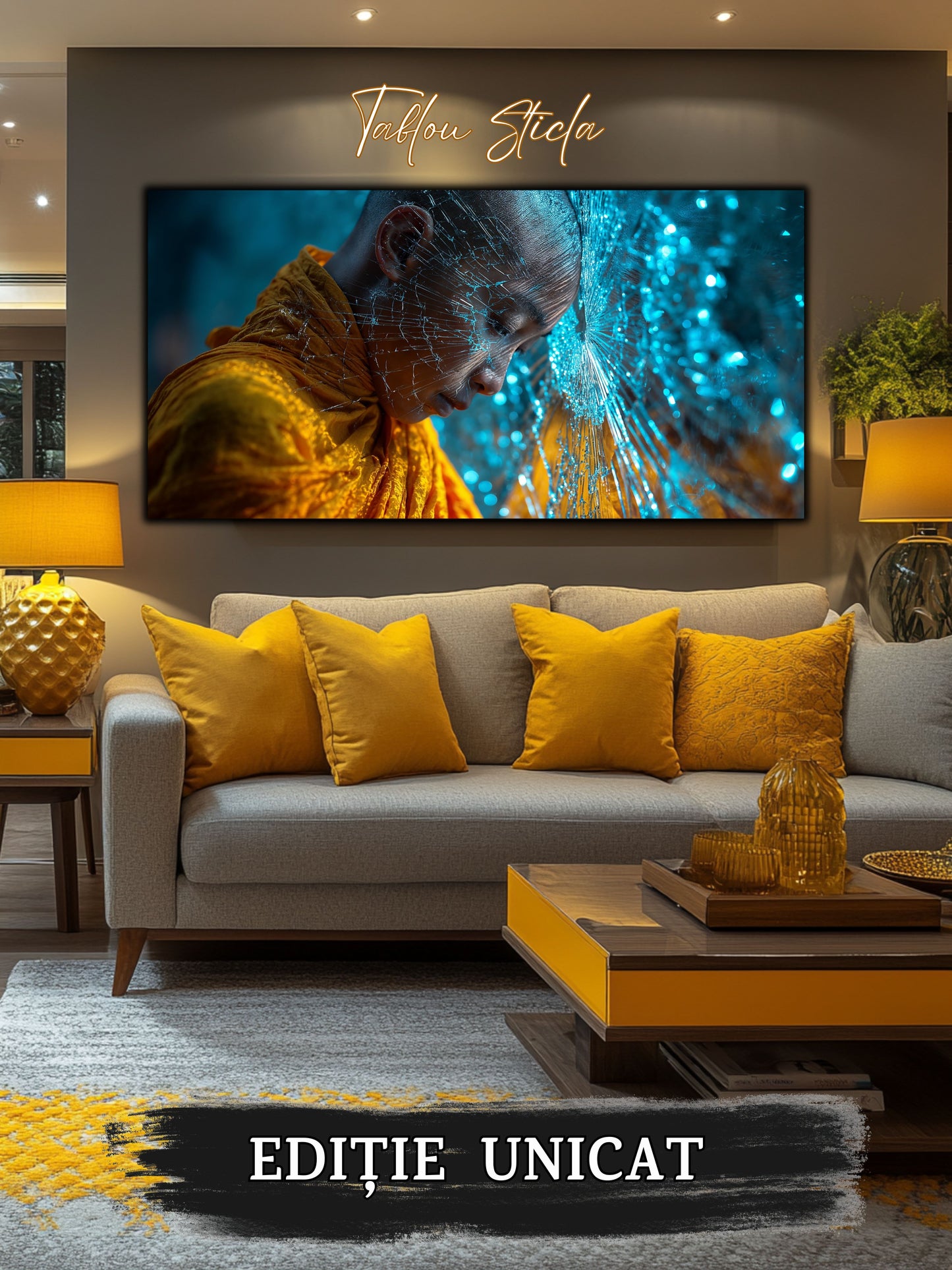 Tablou pe sticlă securizată – unicat - Silent Shatter 05