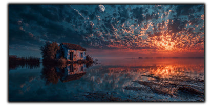Night and Soul - Tablou Living  - Sticla Securizata - no09