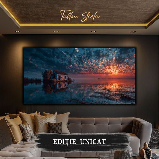 Night and Soul - Tablou Living  - Sticla Securizata - no09