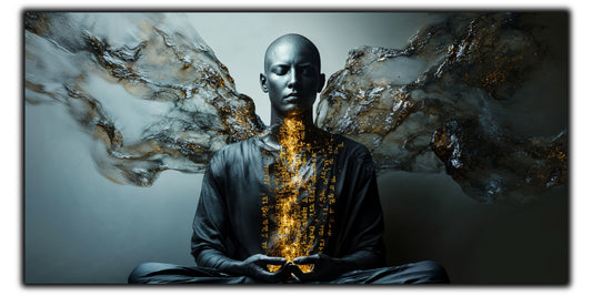 Beyond Meditation - Tablouri moderne pe sticla securizata pentru living contemporan NO31