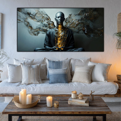 Beyond Meditation - Tablouri moderne pe sticla securizata pentru living contemporan NO31