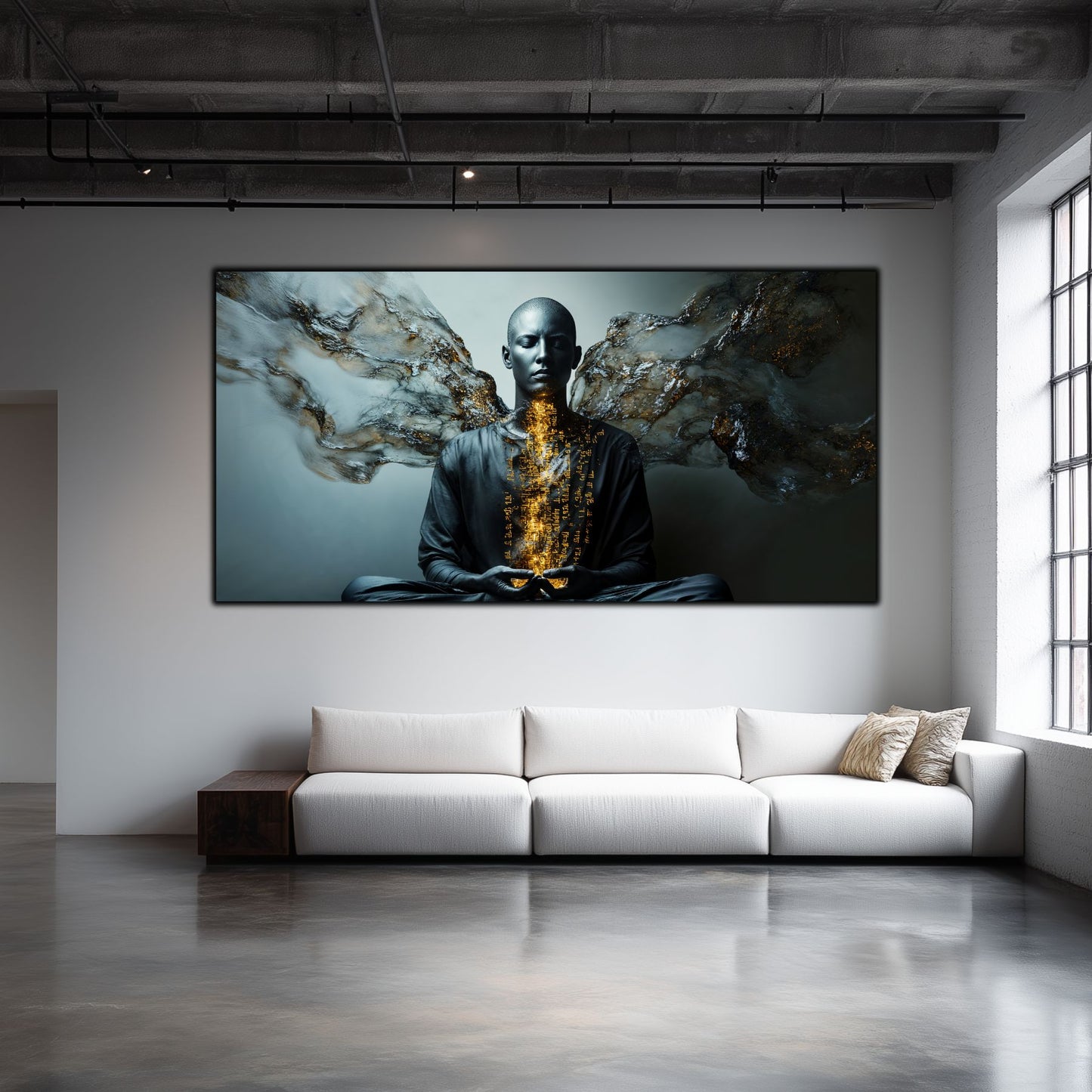 Beyond Meditation - Tablouri moderne pe sticla securizata pentru living contemporan NO31