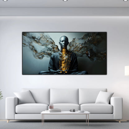 Beyond Meditation - Tablouri moderne pe sticla securizata pentru living contemporan NO31