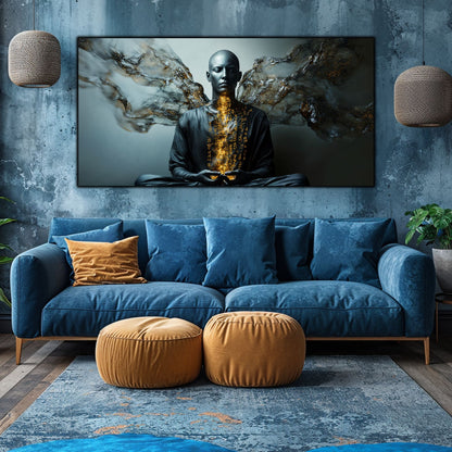 Beyond Meditation - Tablouri moderne pe sticla securizata pentru living contemporan NO31