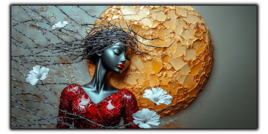 Thorned Beauty - Tablou Sticla Securizata - no06