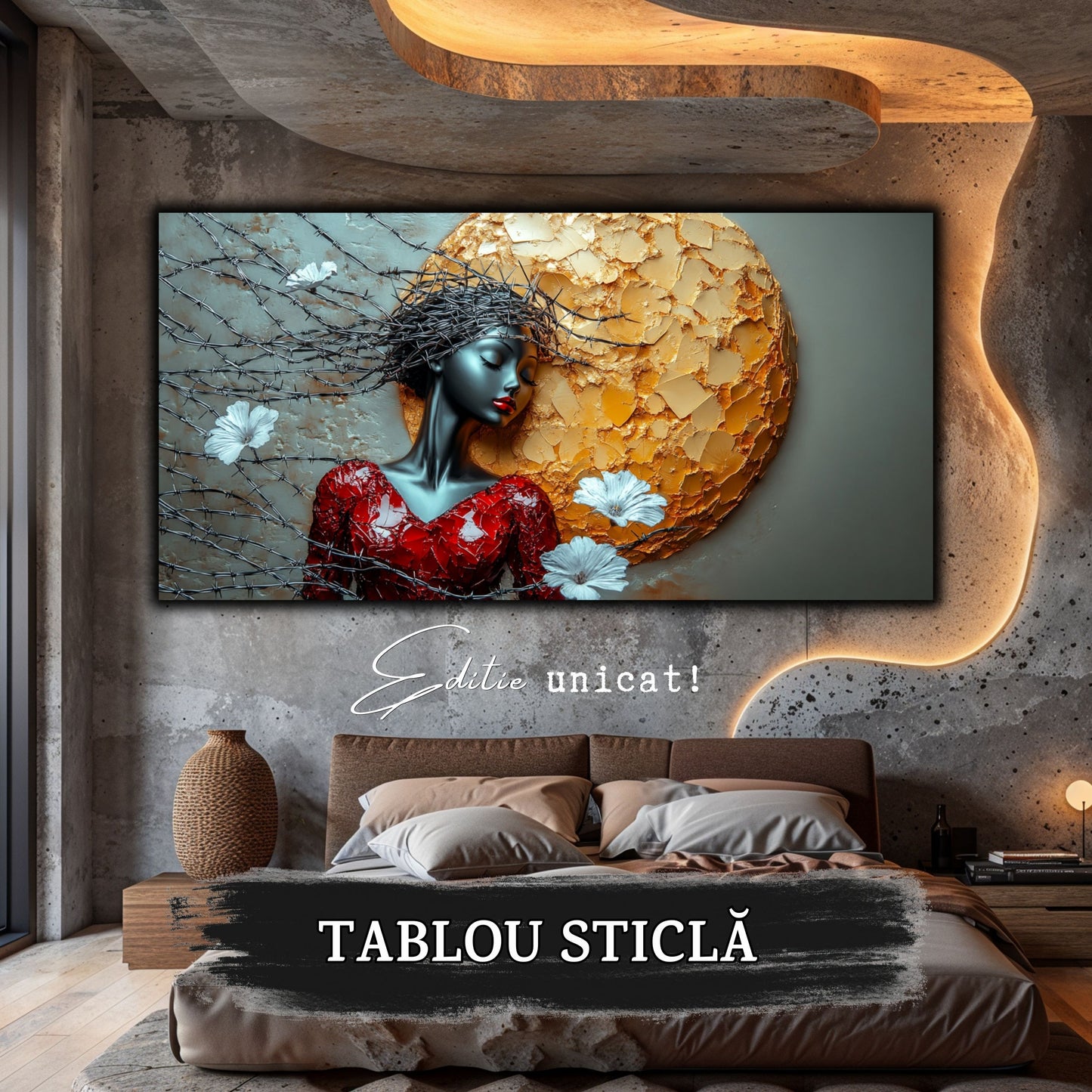 Thorned Beauty - Tablou Sticla Securizata - no06