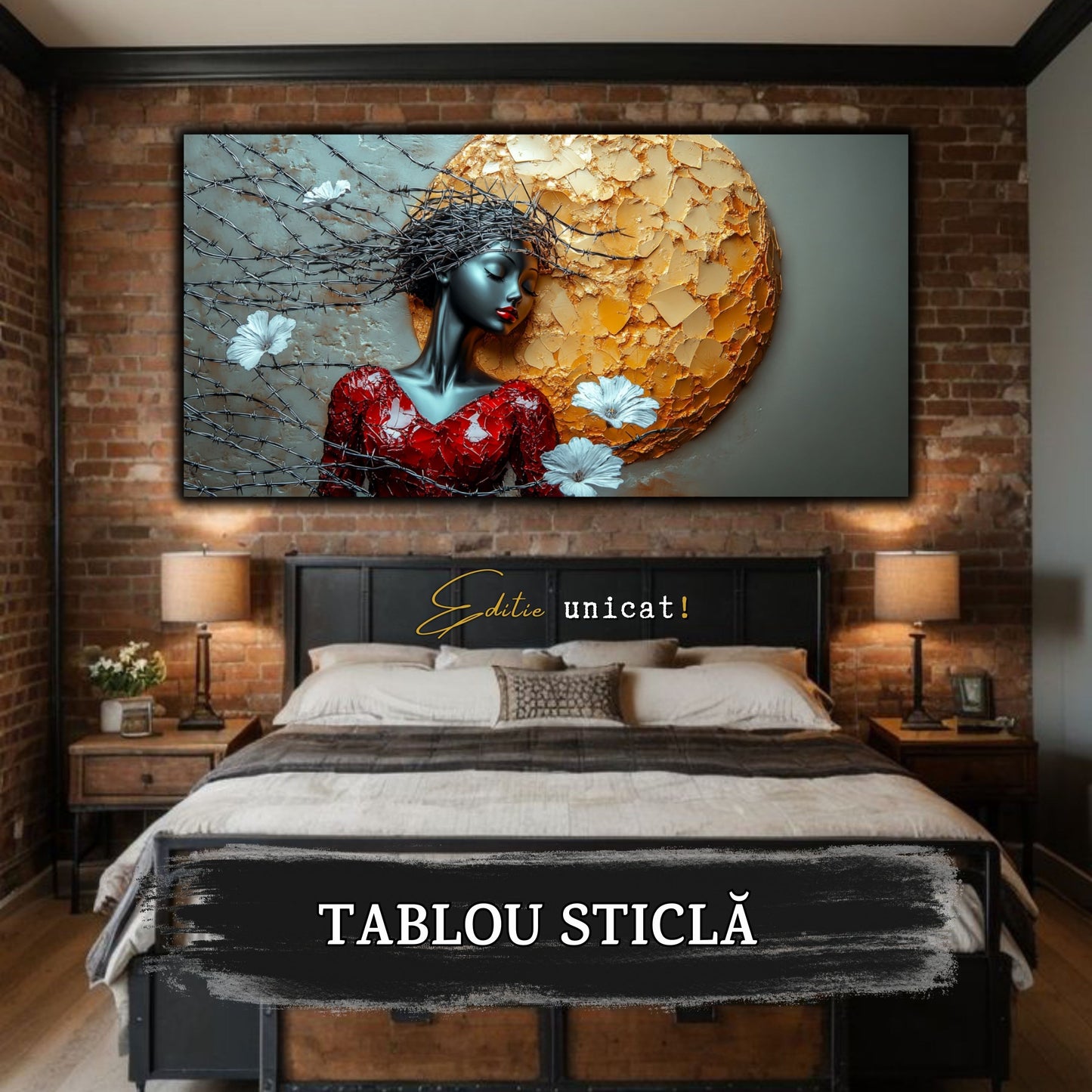 Thorned Beauty - Tablou Sticla Securizata - no06