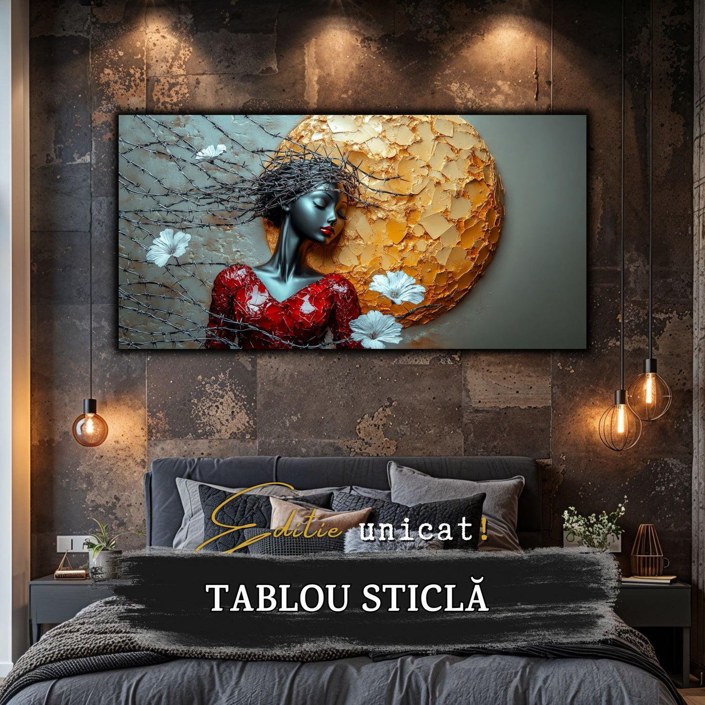 Thorned Beauty - Tablou Sticla Securizata - no06