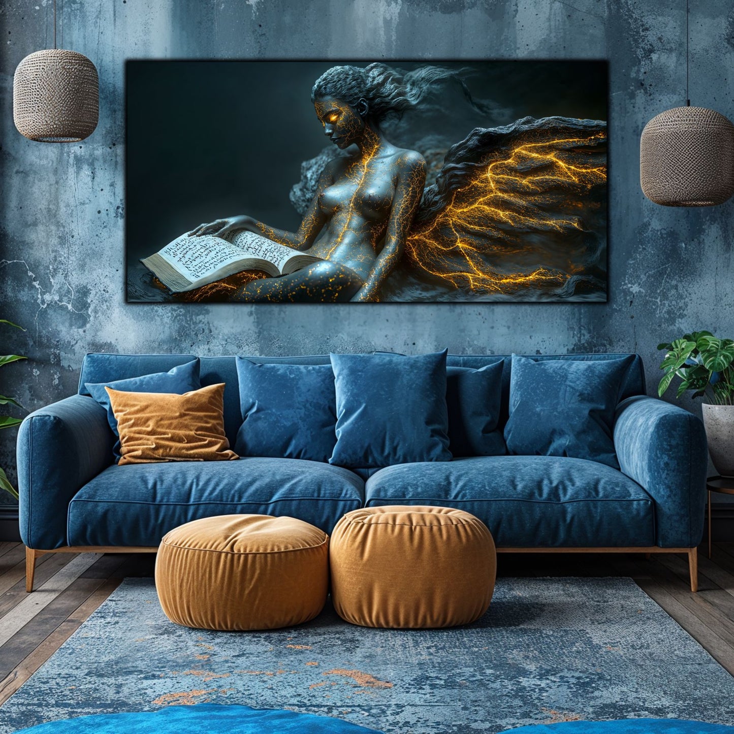 Beyond Meditation - Tablouri moderne pe sticla securizata pentru living contemporan NO06