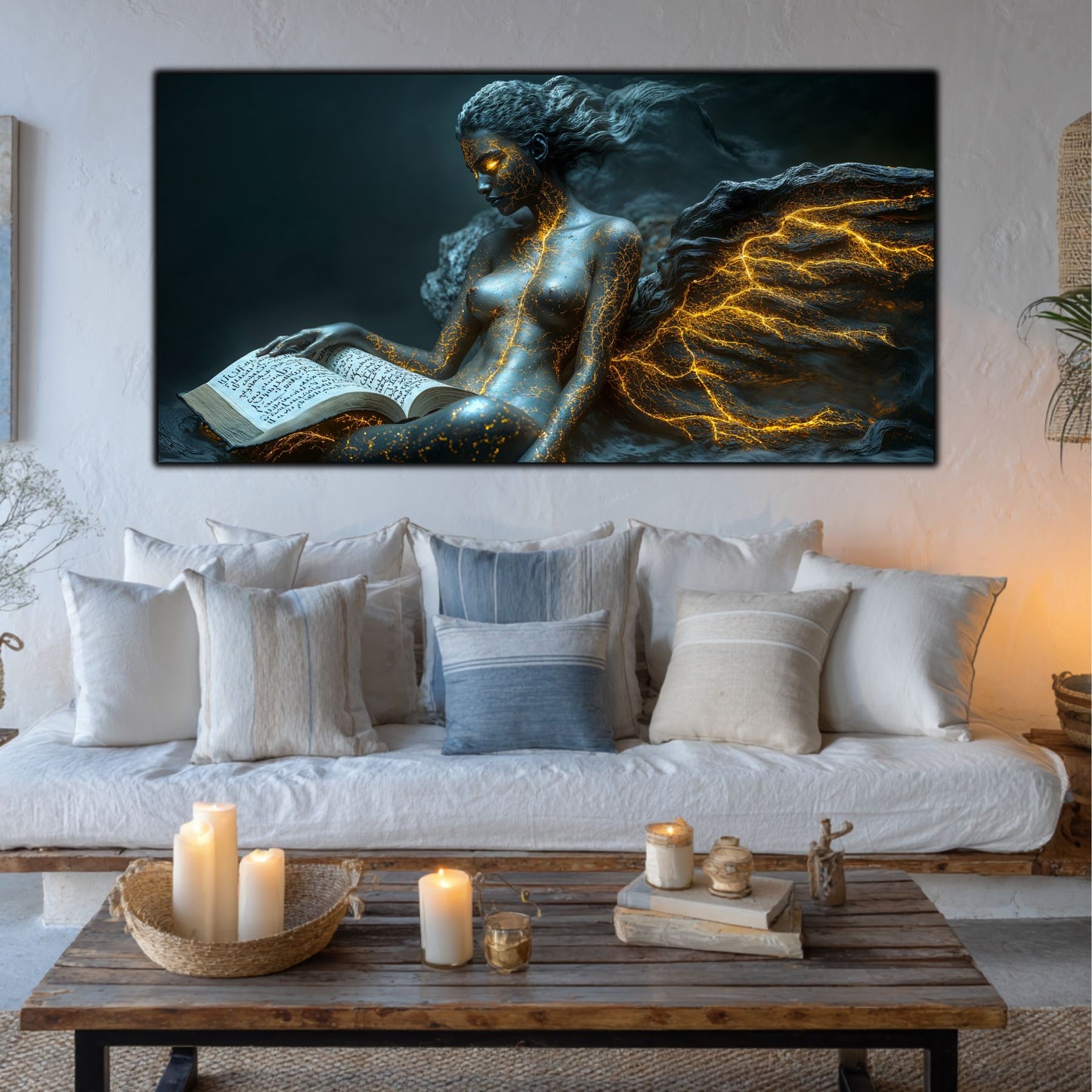 Beyond Meditation - Tablouri moderne pe sticla securizata pentru living contemporan NO06