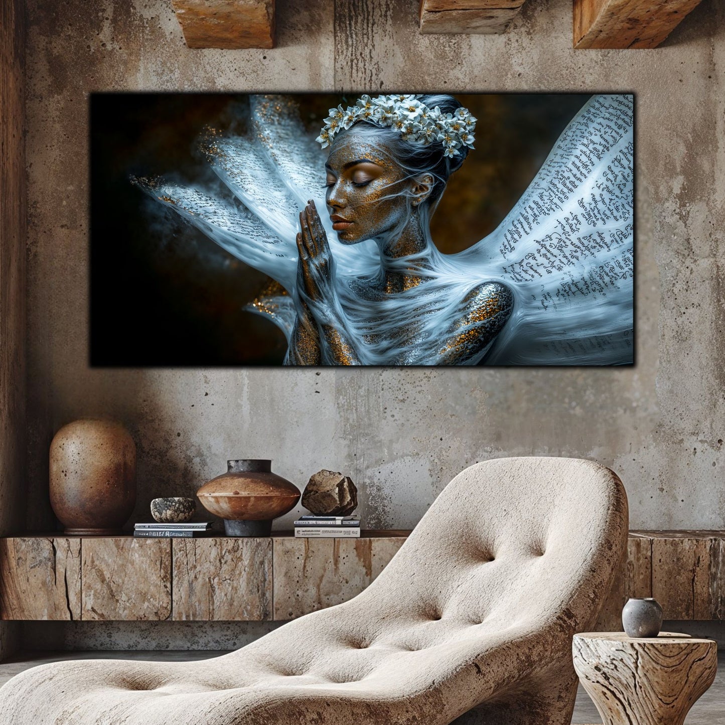 Beyond Meditation - Tablouri moderne pe sticla securizata pentru living contemporan NO02