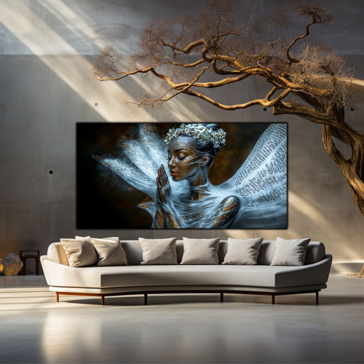 Beyond Meditation - Tablouri moderne pe sticla securizata pentru living contemporan NO02