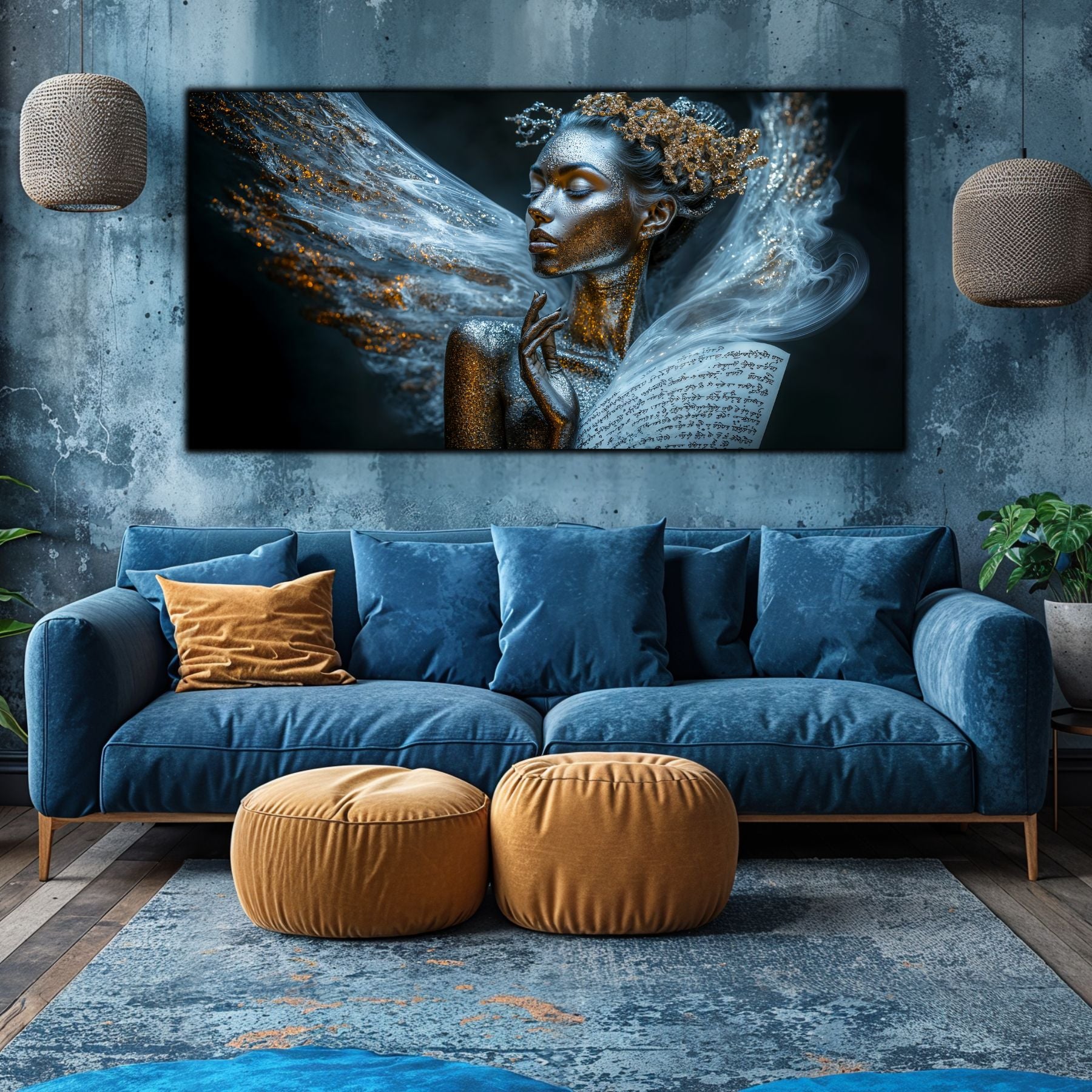 Beyond Meditation - Tablouri moderne pe sticla securizata pentru living contemporan NO09