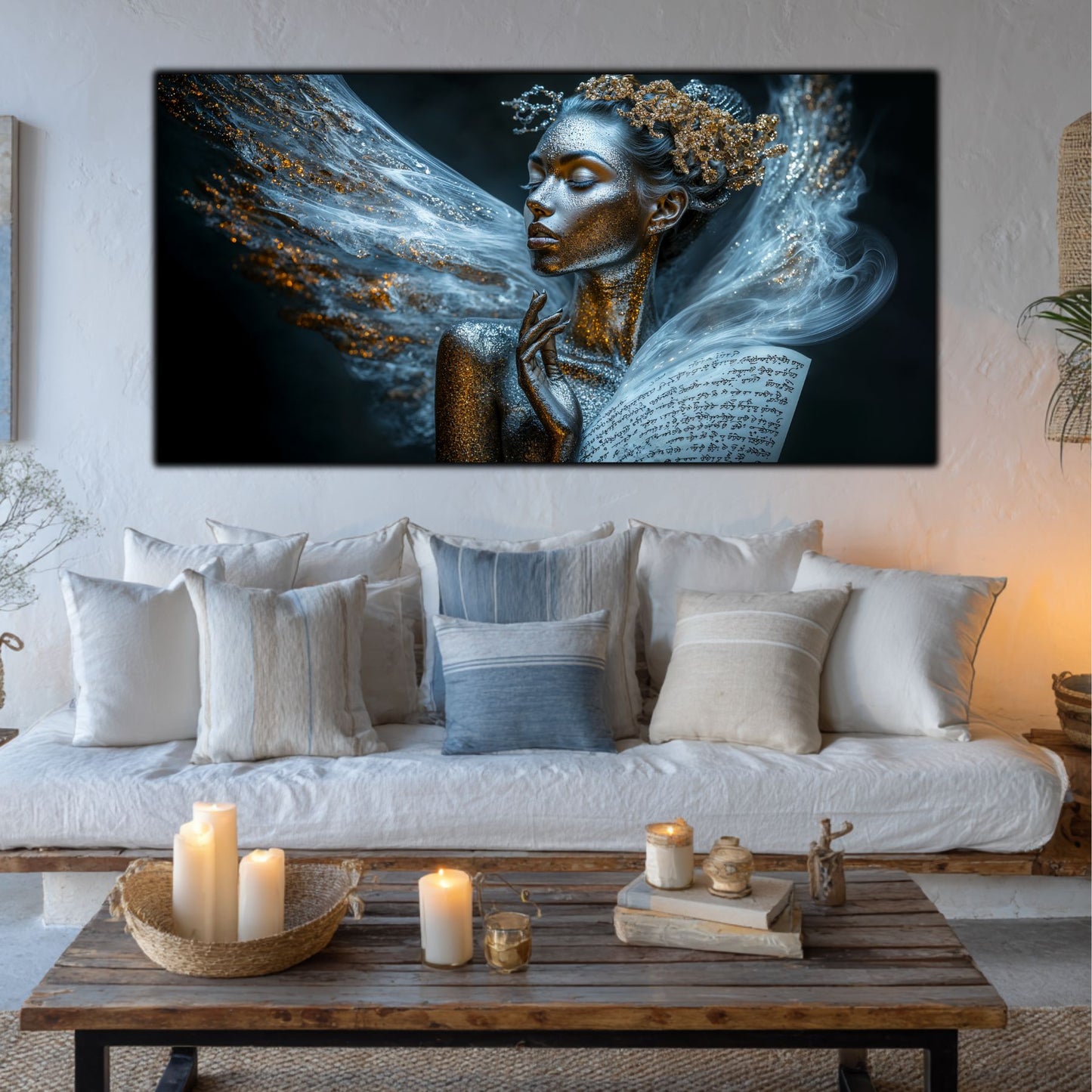 Beyond Meditation - Tablouri moderne pe sticla securizata pentru living contemporan NO09