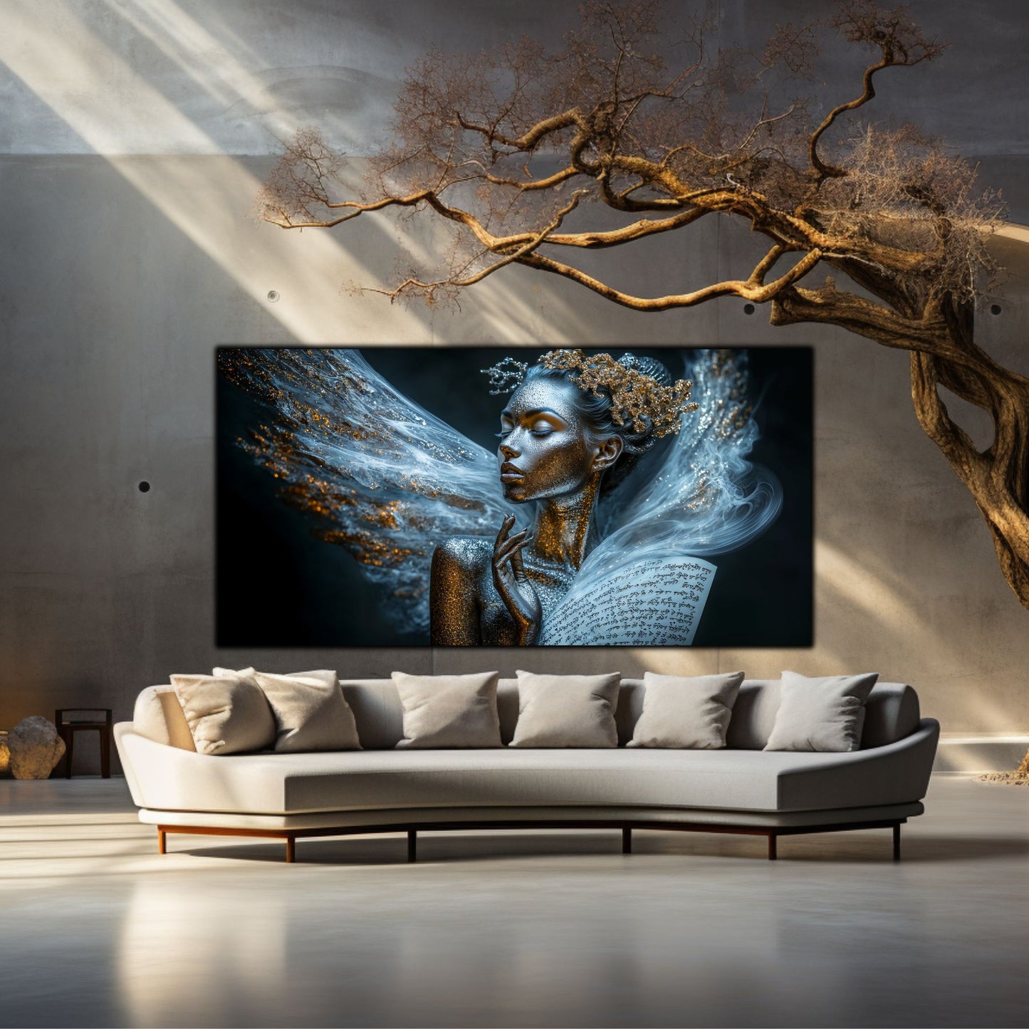 Beyond Meditation - Tablouri moderne pe sticla securizata pentru living contemporan NO09