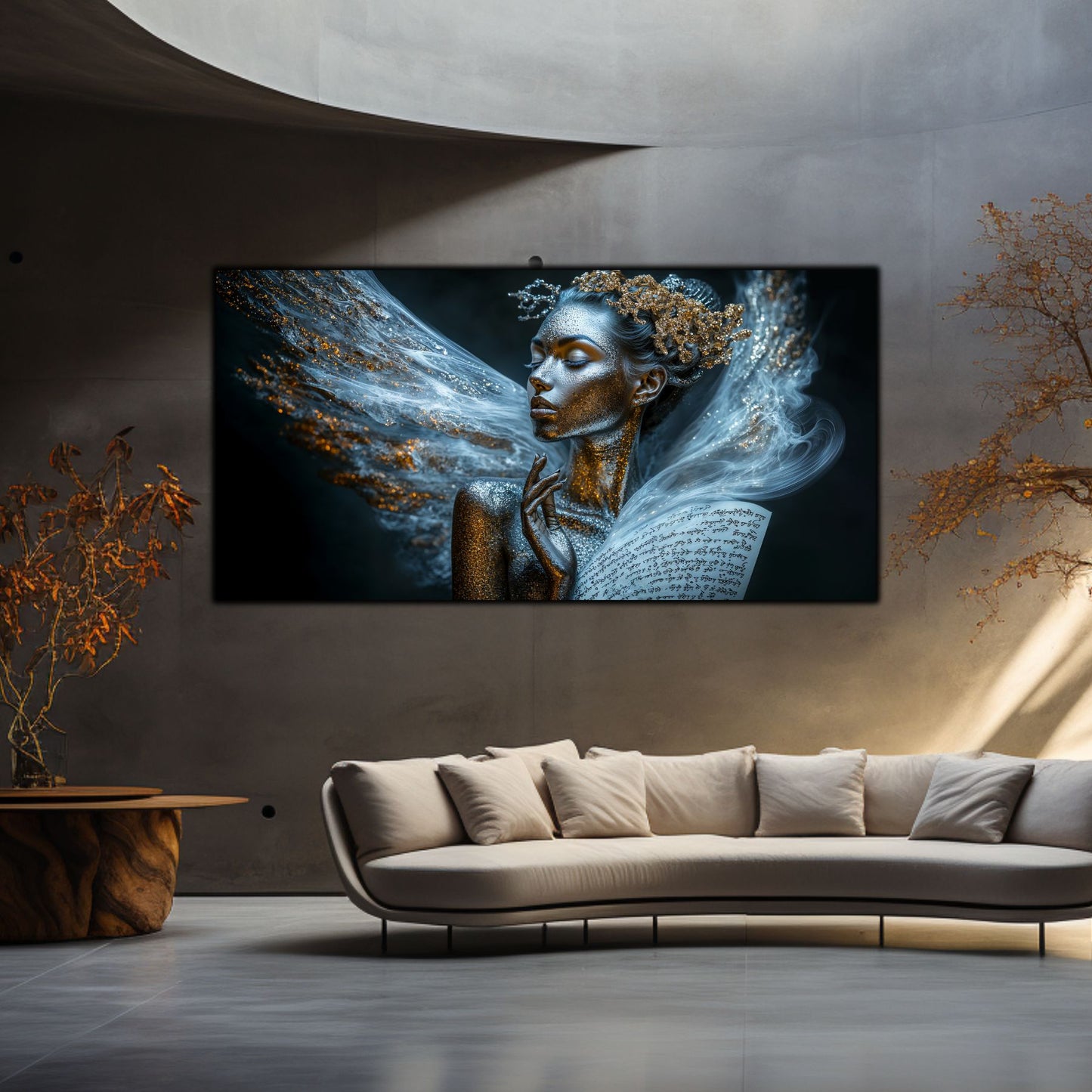 Beyond Meditation - Tablouri moderne pe sticla securizata pentru living contemporan NO09