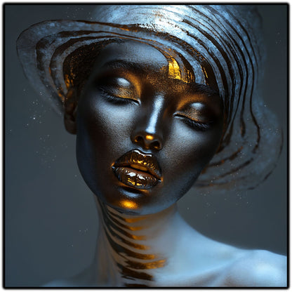 Dark White - Tablou Sticla Securizata - NO01