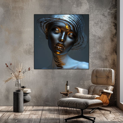 Dark White - Tablou Sticla Securizata - NO01