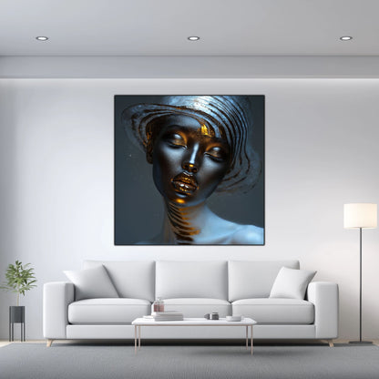 Dark White - Tablou Sticla Securizata - NO01